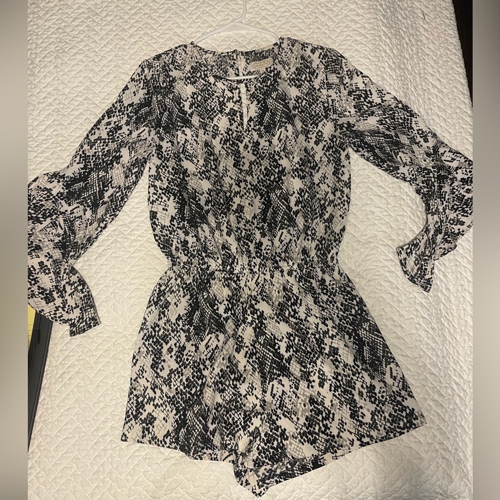 Mudpie Snake Print Romper